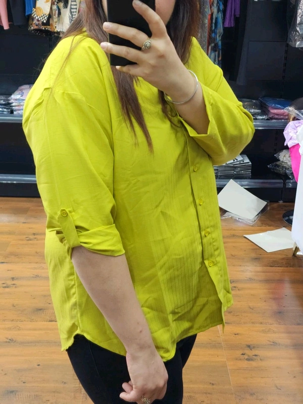 SKU 1507 Beautiful Butterfly Shirt - Free Size M To Xl, Green