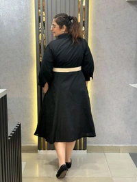 SKU 2223 Beautiful Dress 3D Flower - Black, Free Size L To 4xl