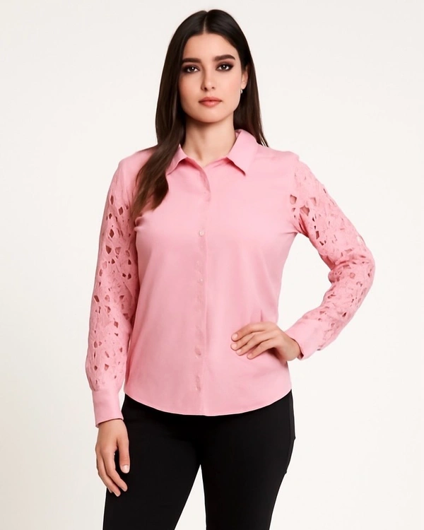 Beautiful Shirt Lace Detailing Selves 