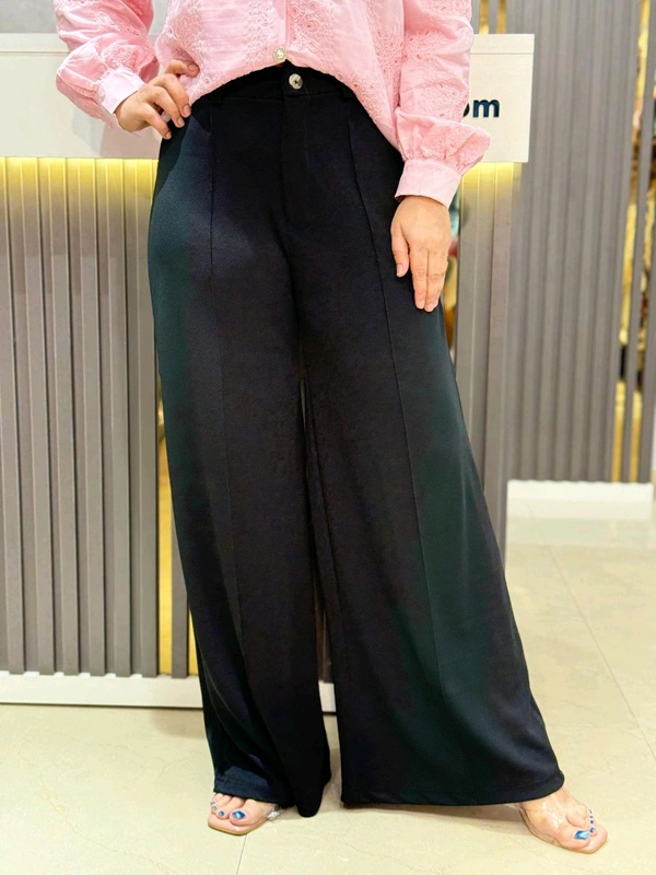 SKU 2244 Pintex Trousers  - Black, 28 To 36
