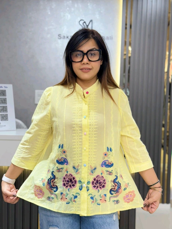 SKU 2024 Beautiful Cotton Shirt