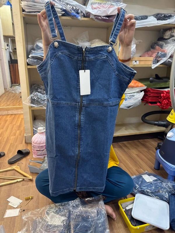 SKU 2207 Beautiful Denim Midi Dress
