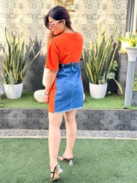 SKU 1223 Beautiful Denim TSHIRT With Belt