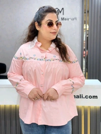 SKU 2014 Beautiful Embroidery Shirt