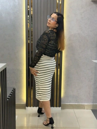 SKU 2238 Beautiful Knitted Dress With Crochet Jacket