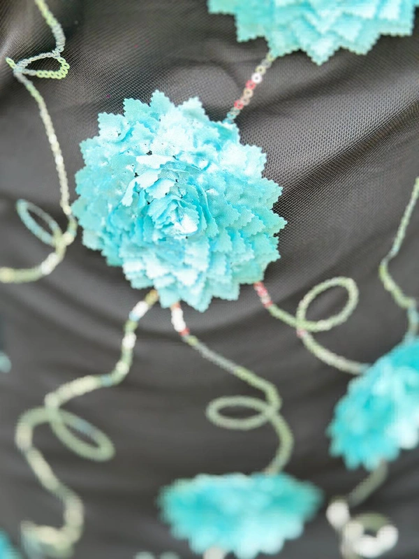 SKU 1178 Beautiful Net Dress With 3D Flowers