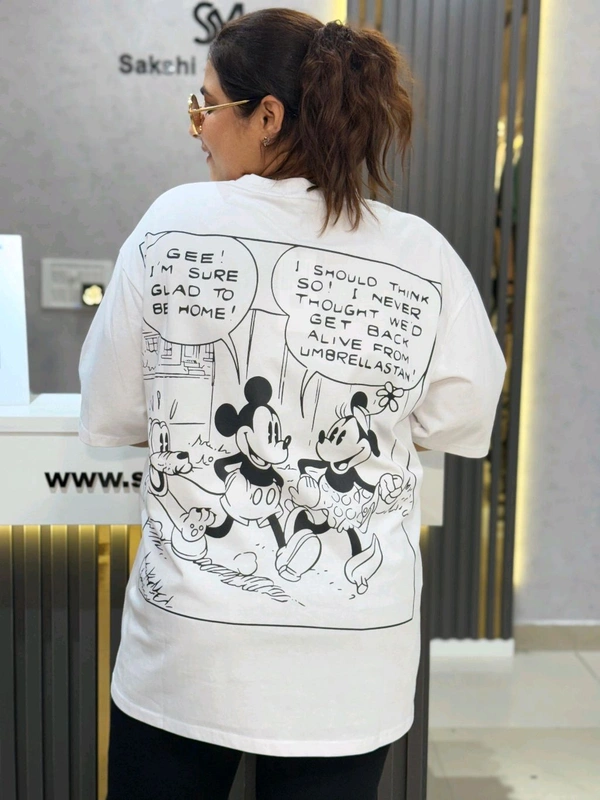 SKU 1878 Beautiful Printing Tee I Plus Size