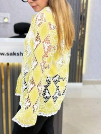 SKU  1929 Lace Shirt With Self Sequin