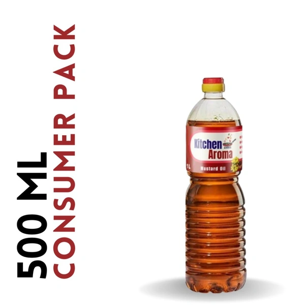 Kitchen Aroma Mustard Oil- 500 Ml Bottle - Red