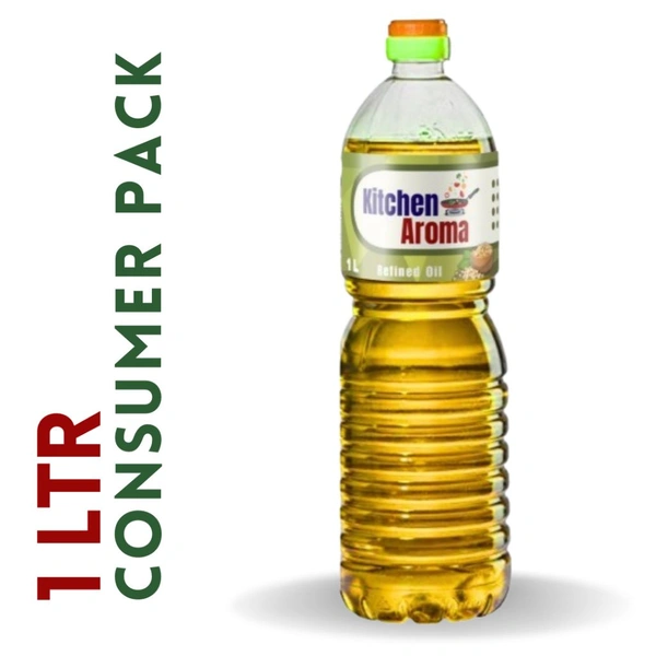 Kitchen Aroma Refined Oil- 1 Ltr Bottle