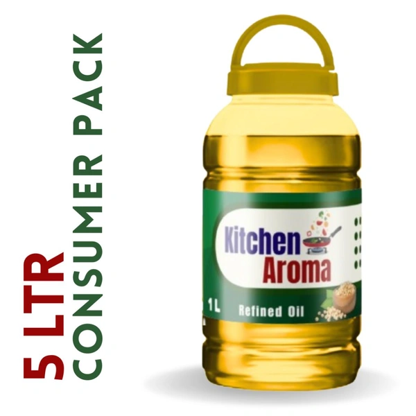 Kitchen Aroma Refined Oil-5 Ltr Jar - White