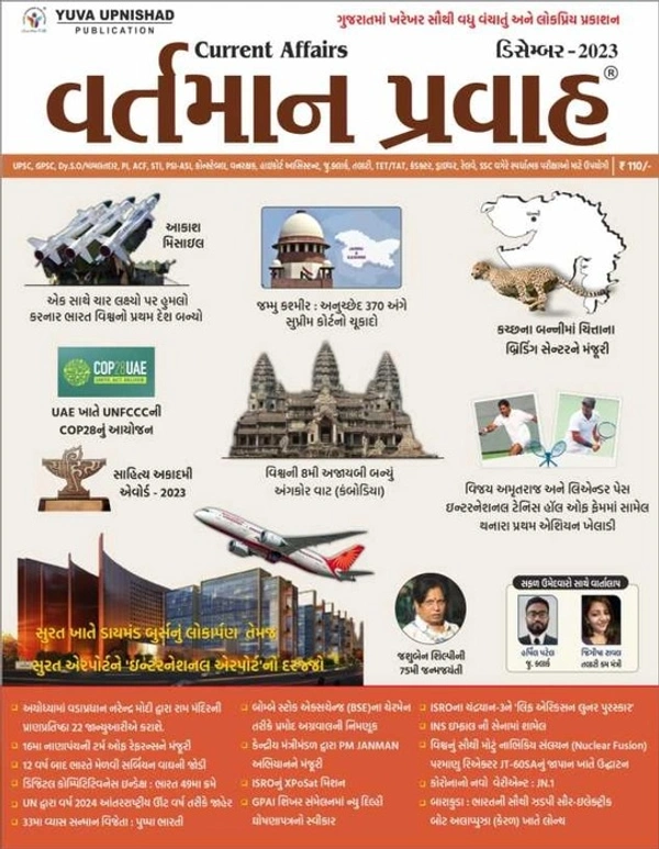Yuva Upnishad publication current Affairs December 2023 | vartman pravah 2023 yuva upnishad current magazine December