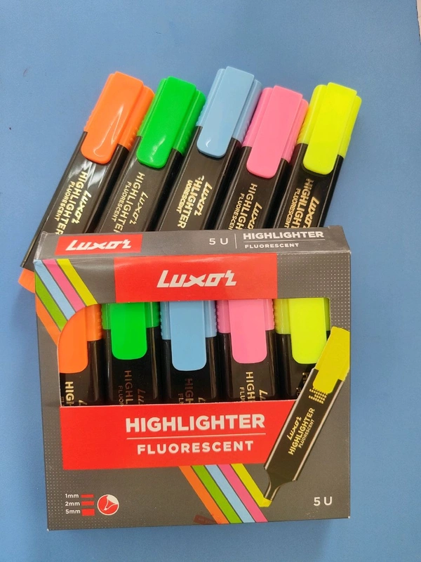 Highlighter 10 પીસ અલગ અગલ કલર     ​✨ Make Your Notes Pop! Luxor Fluore