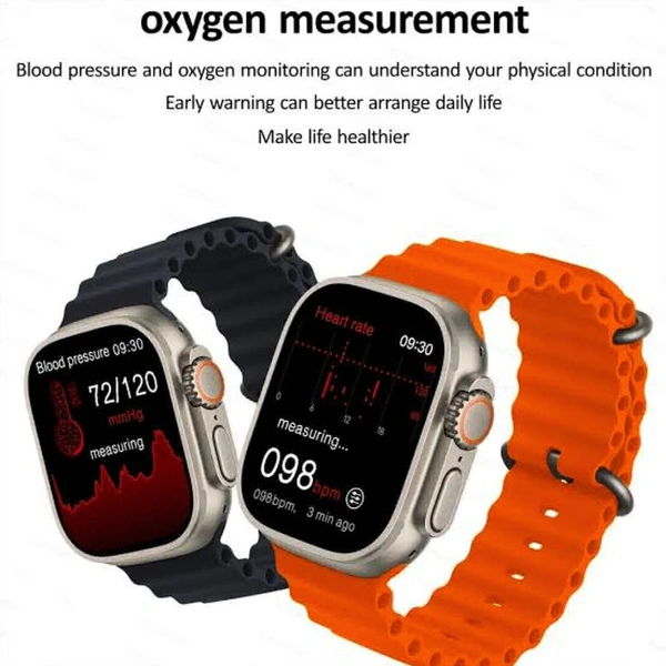 S8 Ultra Smartwatch Android Version With 4G Sim Support  - Black, Free