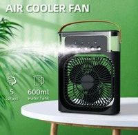 Portable Mini 600ML Water Air Cooler 3 level AdjustSpeed AIRcooler-white USB Air Cooler (White And Black) - Black, Free