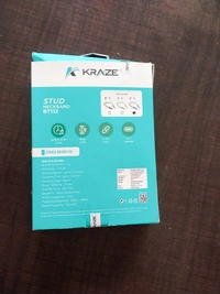 Kraze Bluetooth Stud Neckband BT112 - White, 1