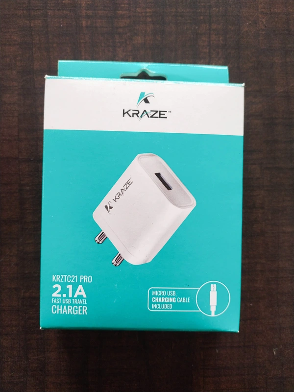 Kraze 2.1A Fast Charger  - White, 1