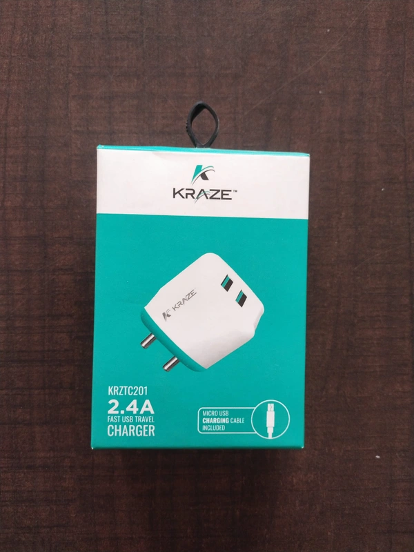 Kraze 2.4A Fast Charger  - White, 1