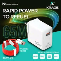 Kraze 2.4A Fast Charger  - White, 1