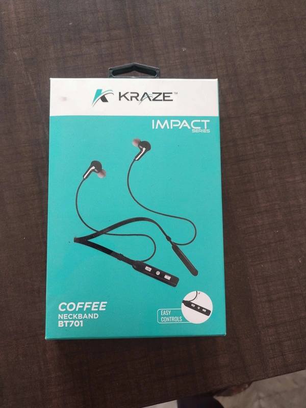 Kraze Bluetooth Neckband BT701 - Black, 1