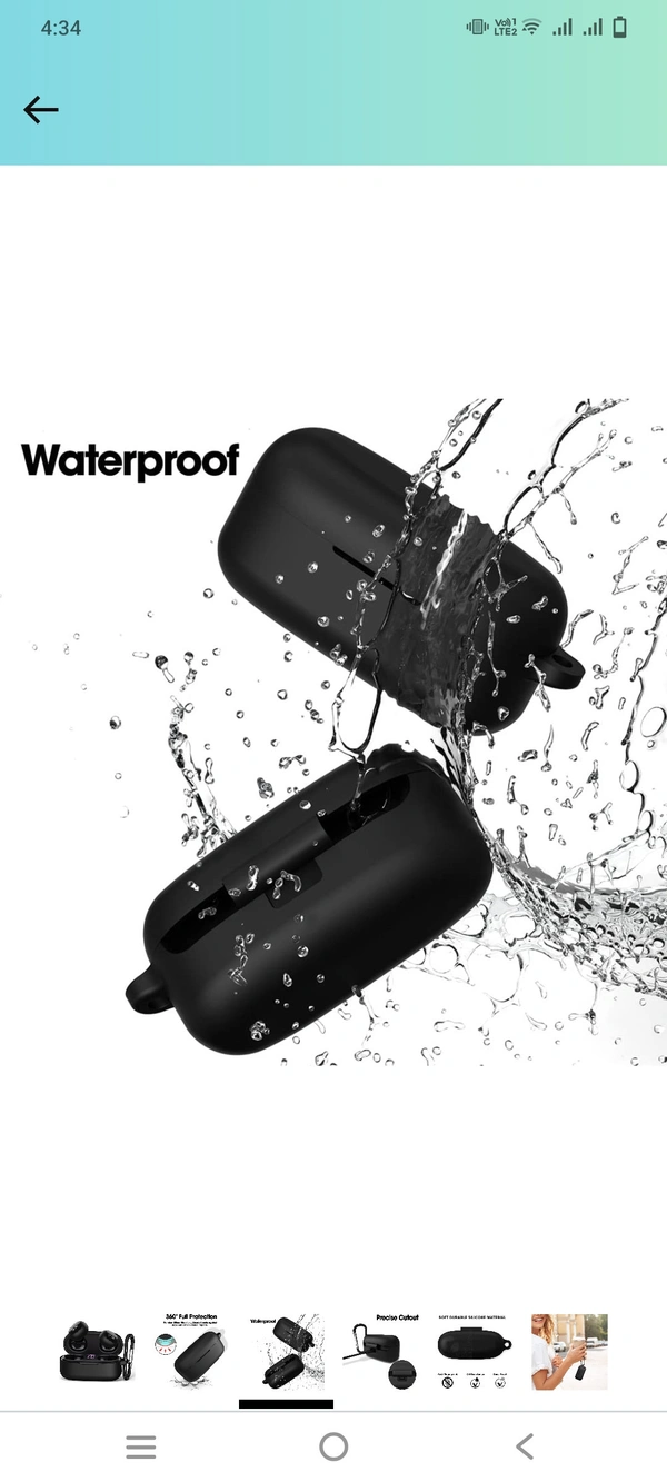 Sounce Silicone Protective Case Cover for Boat Airdopes 121v2 / Boat Airdopes 121, Anti Fall Anti Dust, with Hook Earphone Case – Black (Case Cover Only)Colour: Black - Black, 1