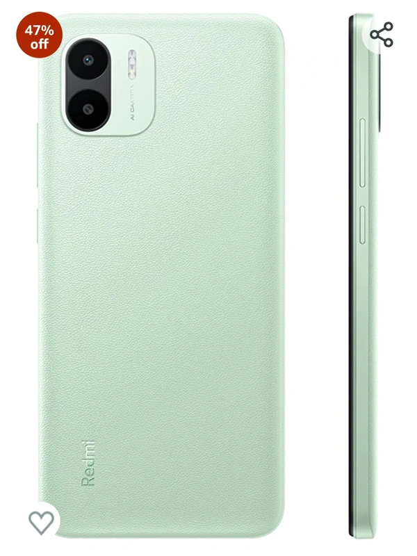 Redmi A2 (Sea Green, 2GB RAM, 64GB Storage) - Mint Green