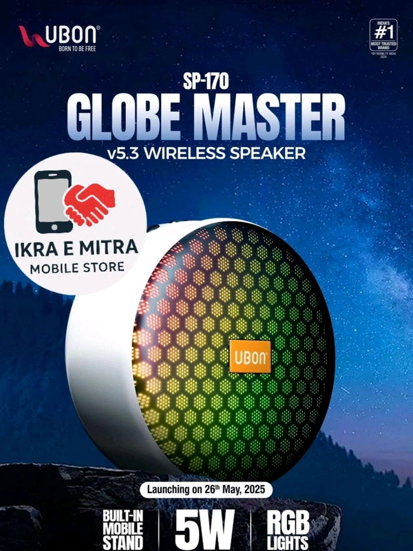 UNON *💥UBON💥 SP-170 Globe Master Series Wireless Speaker  - Red