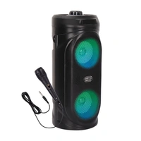 KRISONS Krisons Comet 40W Bluetooth Party Speaker | Dual 4" Woofers, Mic, RGB Lights, USB/SD/FM