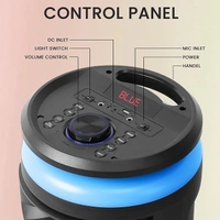 KRISONS Krisons Hungama-002 160W Bluetooth Party Speaker with Wheels, RGB Lights & Karaoke Control