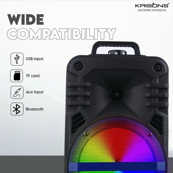 KRISONS Krisons Buddy with FM,USB,Aux and Bluetooth with Free Wired Mic 30 W Bluetooth Tower Speaker