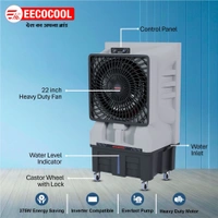 EECOCOOL Santoz 100 Litre Desert Air Cooler (Grey)