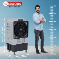 EECOCOOL Santoz 100 Litre Desert Air Cooler (Grey)