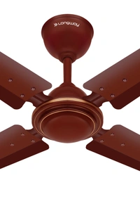 LONGWAY Longway Amaze P1 600 Mm/24 Inch Ultra High Speed 4 Blade Anti-Dust Decorative Star Rated Ceiling Fan | 2 Years Warranty (Brown, Pack Of 1) - Brown