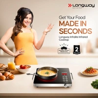 LONGWAY Longway Ace IC 2000 W Induction Cooktop (Black, Push Button)