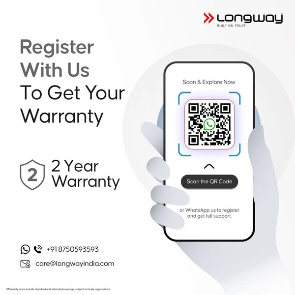 LONGWAY Longway Steamy Light Weight Non Stick Steam Iron, Powerful Steam Output Up To 18 G/Min (1400 Watt, Blue)