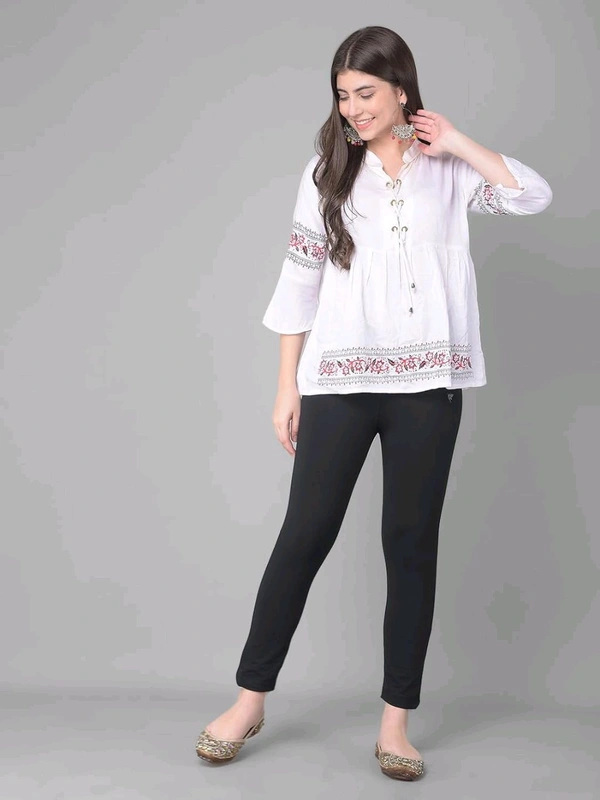 Comfort Lady KURTI PANTS | Comfort Lady Women's Cotton Blend Regular Fit for Casual,Formal and Daily Use Kurti Pants with Front Mobile Pocket  - FREE, Black