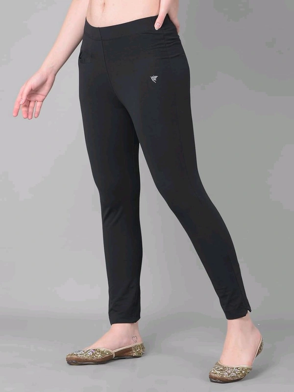 Comfort Lady KURTI PANTS | Comfort Lady Women's Cotton Blend Regular Fit for Casual,Formal and Daily Use Kurti Pants with Front Mobile Pocket  - FREE, Black