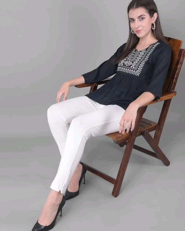 Comfort Lady KURTI PANTS | Comfort Lady Women's Cotton Blend Regular Fit for Casual,Formal and Daily Use Kurti Pants with Front Mobile Pocket  - FREE, White