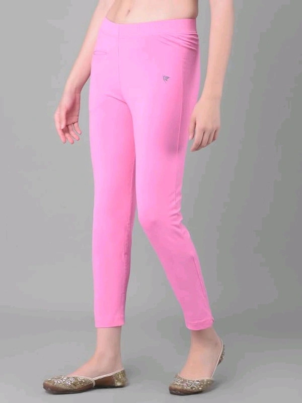 Comfort Lady KURTI PANTS | Comfort Lady Women's Cotton Blend Regular Fit for Casual,Formal and Daily Use Kurti Pants with Front Mobile Pocket  - FREE, BabyPink
