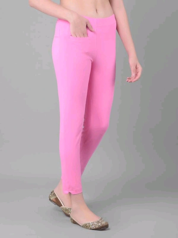 Comfort Lady KURTI PANTS | Comfort Lady Women's Cotton Blend Regular Fit for Casual,Formal and Daily Use Kurti Pants with Front Mobile Pocket  - FREE, BabyPink