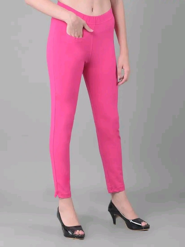 Comfort Lady KURTI PANTS | Comfort Lady Women's Cotton Blend Regular Fit for Casual,Formal and Daily Use Kurti Pants with Front Mobile Pocket  - FREE, LightRani