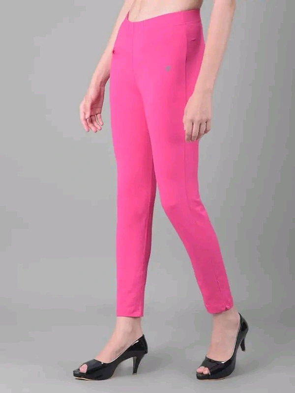 Comfort Lady KURTI PANTS | Comfort Lady Women's Cotton Blend Regular Fit for Casual,Formal and Daily Use Kurti Pants with Front Mobile Pocket  - FREE, LightRani
