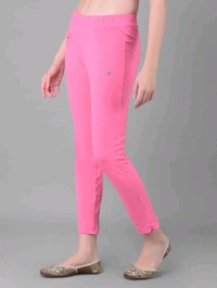 Comfort Lady KURTI PANTS | Comfort Lady Women's Cotton Blend Regular Fit for Casual,Formal and Daily Use Kurti Pants with Front Mobile Pocket  - FREE, Dark Babypink
