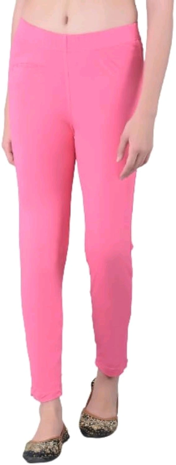 Comfort Lady KURTI PANTS | Comfort Lady Women's Cotton Blend Regular Fit for Casual,Formal and Daily Use Kurti Pants with Front Mobile Pocket  - FREE, Dark Babypink