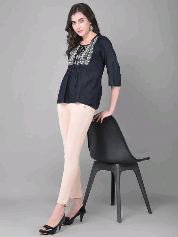 Comfort Lady KURTI PANTS | Comfort Lady Women's Cotton Blend Regular Fit for Casual,Formal and Daily Use Kurti Pants with Front Mobile Pocket  - FREE, Light Skin