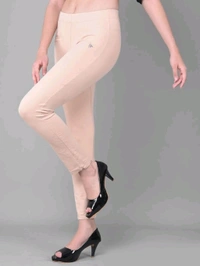 Comfort Lady KURTI PANTS | Comfort Lady Women's Cotton Blend Regular Fit for Casual,Formal and Daily Use Kurti Pants with Front Mobile Pocket  - FREE, Light Skin