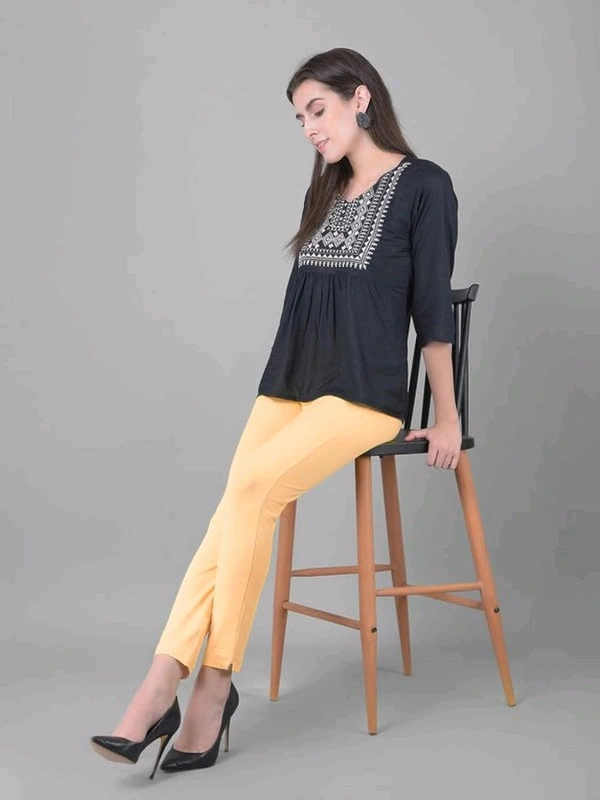 Comfort Lady KURTI PANTS | Comfort Lady Women's Cotton Blend Regular Fit for Casual,Formal and Daily Use Kurti Pants with Front Mobile Pocket  - FREE, SKiN