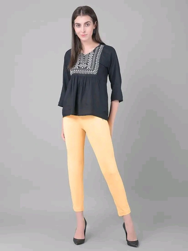 Comfort Lady KURTI PANTS | Comfort Lady Women's Cotton Blend Regular Fit for Casual,Formal and Daily Use Kurti Pants with Front Mobile Pocket  - FREE, SKiN