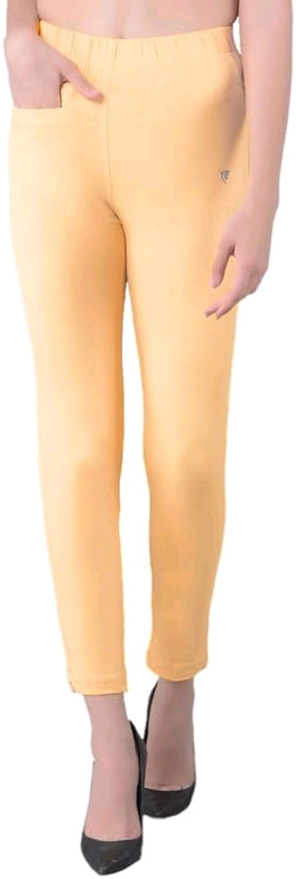 Comfort Lady KURTI PANTS | Comfort Lady Women's Cotton Blend Regular Fit for Casual,Formal and Daily Use Kurti Pants with Front Mobile Pocket  - FREE, SKiN