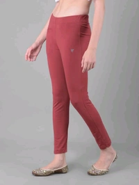Comfort Lady KURTI PANTS | Comfort Lady Women's Cotton Blend Regular Fit for Casual,Formal and Daily Use Kurti Pants with Front Mobile Pocket  - FREE, MAROON